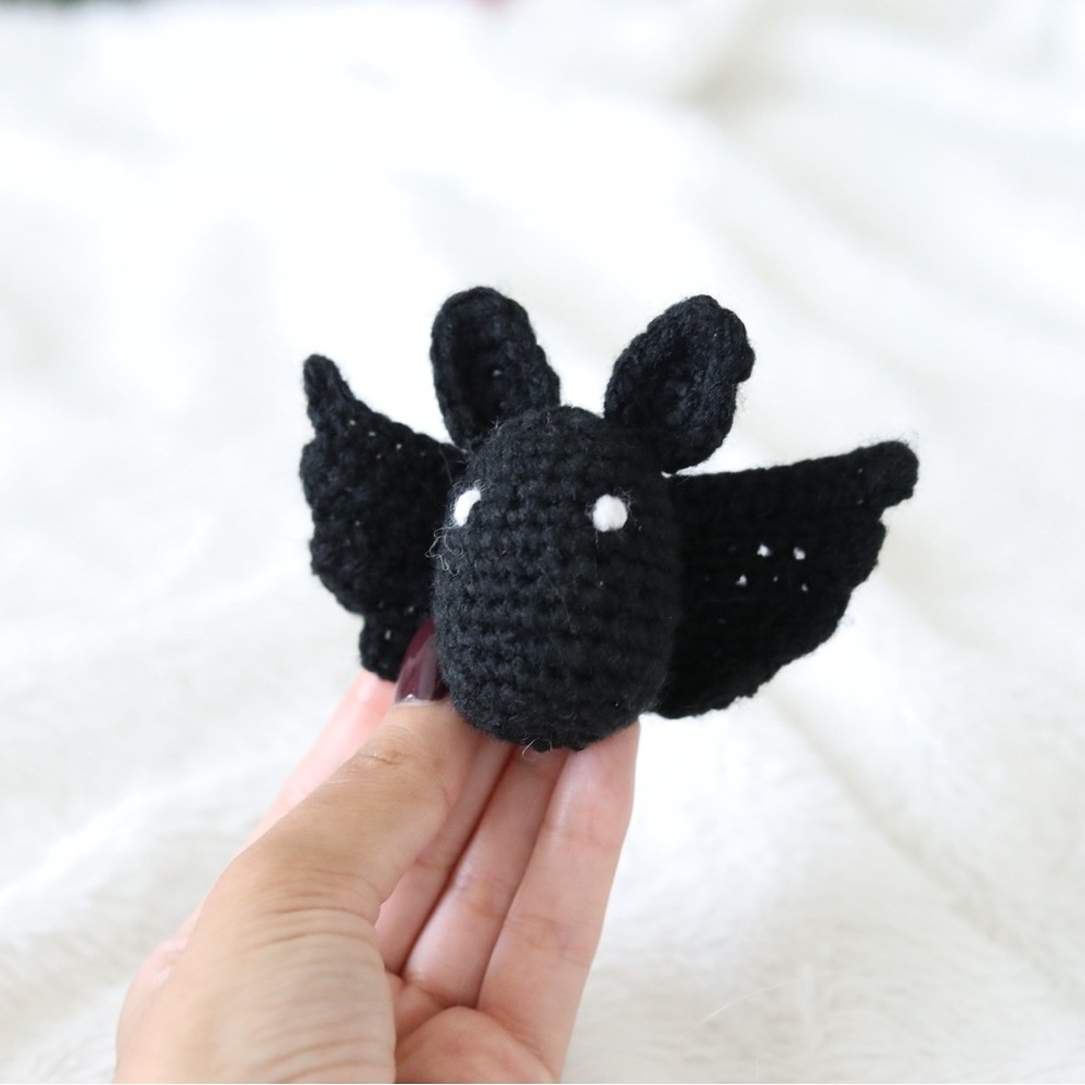 Black Crochet Bat
